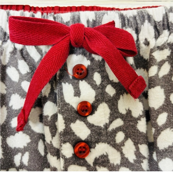 NEW Soft Surroundings 2 pc 100% Cotton flannel pajamas gray/white/red Womens 2X - Picture 5 of 13